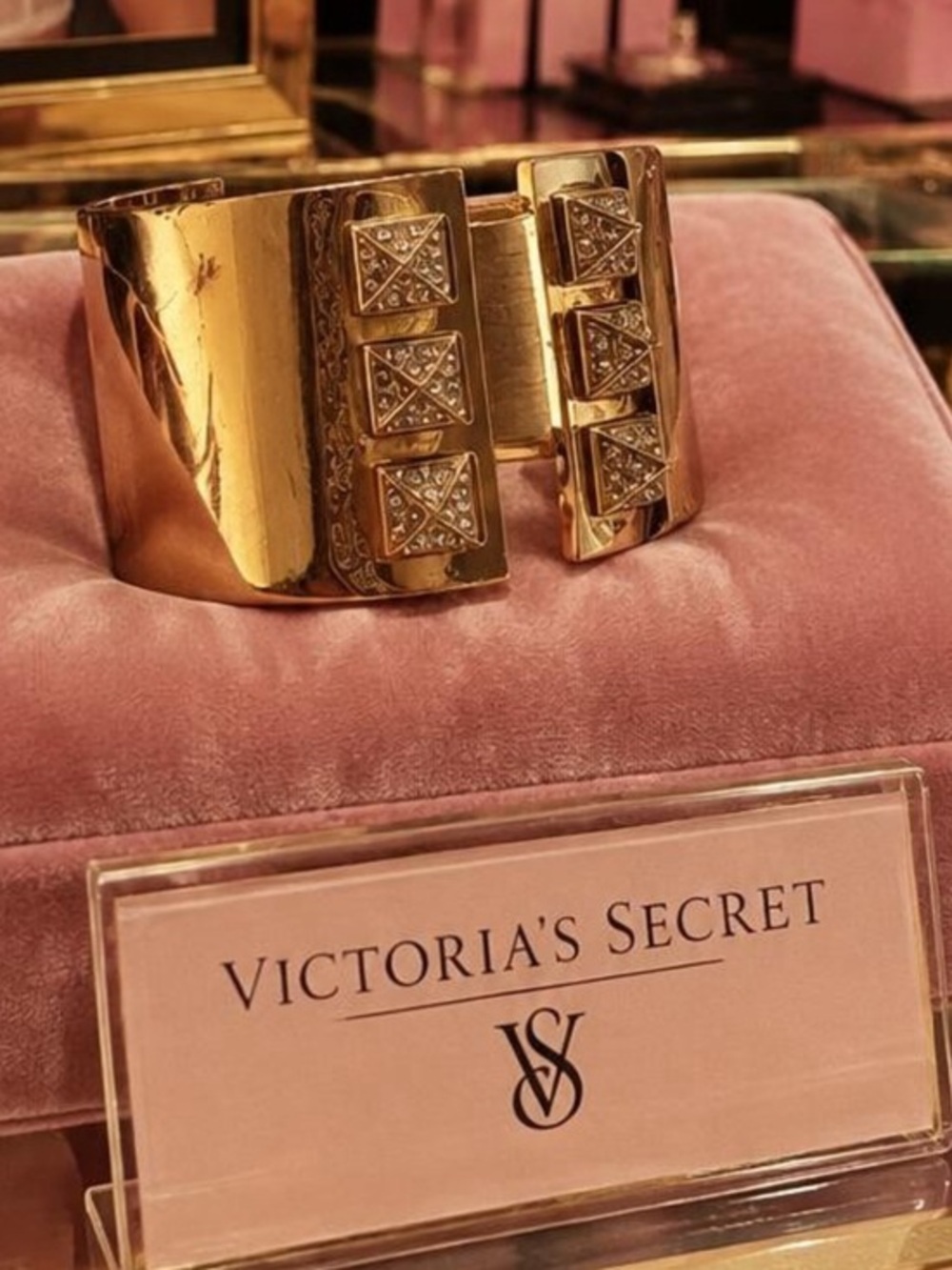 Victorias Secret Gold Cuff Bracelet